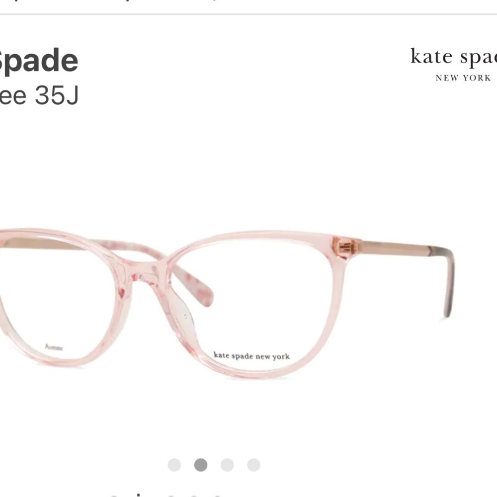 Kate Spade Kimberlee‎ 35J gold Blush Pink Glasses